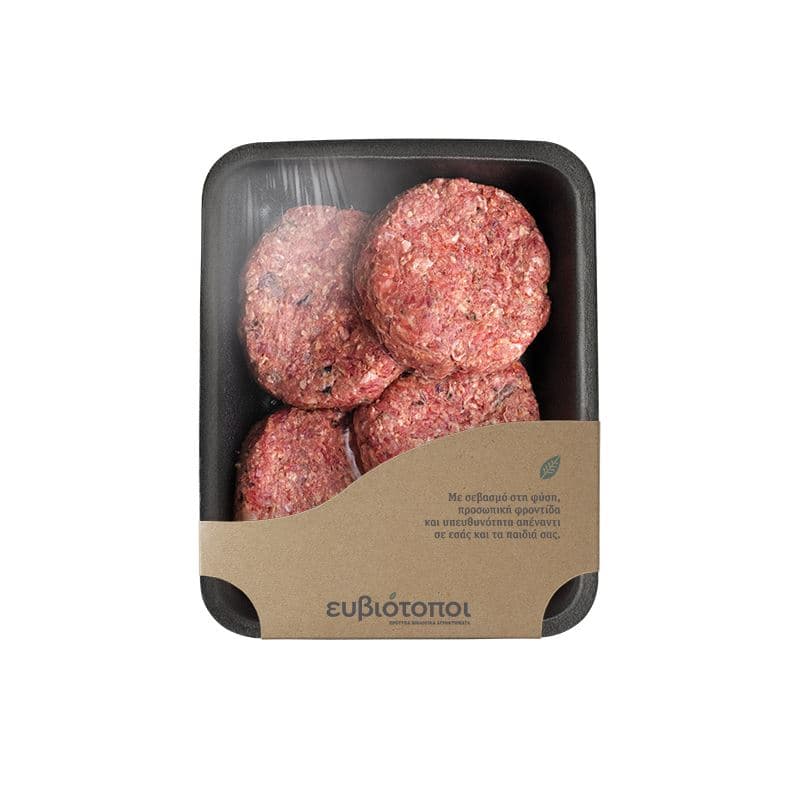 Beef patties made with quaker