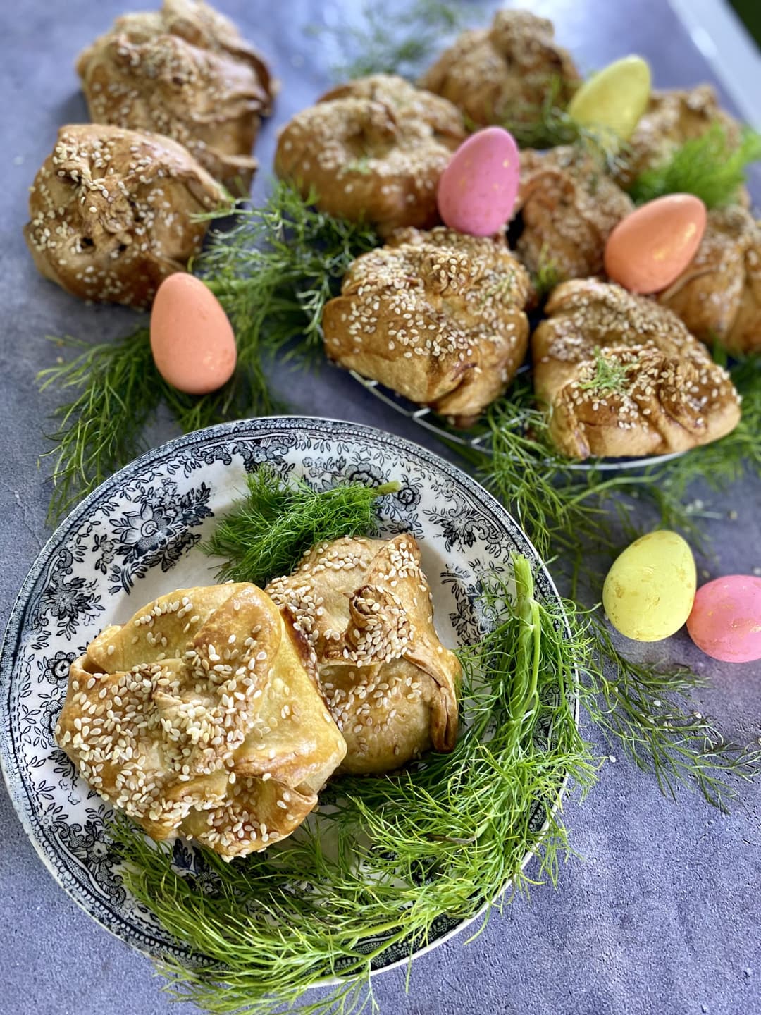 Πουγκάκια με αρνάκι και μυρωδικά