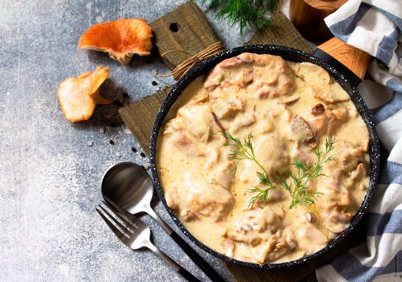 Chicken with Oyster Mushrooms
